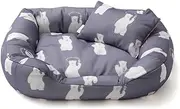 [Gelato Pique Cat & Dog] CAT&Dog Polar Bear Pattern Cooling Bed S PAGG252702 NVY S, Navy, S