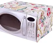 Pastoral Floral Print Microwave Oven Dustproof Cover Dust Cover Elephant
