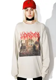 [Atelier Wonder] Taupe Metal Long Sleeve Tee