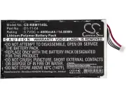 14.80Wh 4000mAh E-book Battery For Kobo Vox, K080-KDN-B,Part Number:D1-11-04