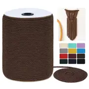 Macrame Cord 3mm x 328Yards, Colored Natural Cotton 3mm x 328yards Coffee