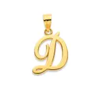 9ct Gold Script Initial 'd' Pendant