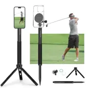 Golf Tripod & Monopod, Magnetic Golf Film Stick 52" Adjustable Aluminum, Golf...