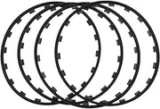 Wheel Protector, Rim Guard, Anti-aging Nylon Material, 18-20 Inch Wheel Cover, Car Decorative Ring, Wheel Rim Protection Long Lasting, Anti-scratch, Shock Absorbing, Strong Impact Resistance(Black,20i