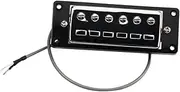 Mikinona 2Pcs Mini Humbucker Pickups Set for Electric Guitar Bridge Neck Replacement Sound Compatible with Various Electric Guitars Musicians