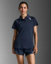 Aspire Polo, 2XU, S, Midnight/White, Female