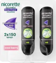 Nicorette QuickMist SmartTrack Coolberry Mouth Spray 2 150 of 3 Pack Expiry 2027