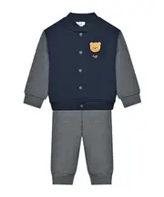 teddy bear motif tracksuit 12,9M,6,6M,9,12M blue