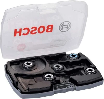BOSCH Cut-and-Saw Multi-Tool Popular Blade Set of 5 Starlock SLBEST5 New