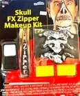 Halloween Skull Skeleton Fx Zipper Face zombie vampire bloody Makeup Kit