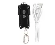 3.7V Mini Portable USB Charging Flashlight Rechargeable Key Chain Pen Clip Torch