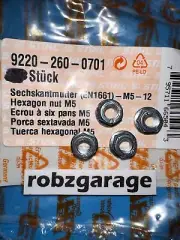 NEW OEM STIHL M5 LOCK NUT (4) HL45 HL46 HL56 C HL75 HS56 HS74 HS75 HS76 HS80 B62