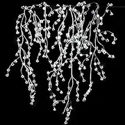 Crystal Diamond Ice Wire Garland Steel Wire Clear Acrylic Crystal Garland Bead Tree Garland for Christmas Wedding Party Decoration