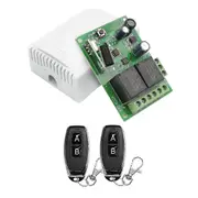 433MHz Remote Control Switch Wireless Relay 2CH Module RF Transmitter DC 5V 12V 24V 30V for Garage Photo Color