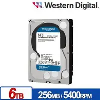 在飛比找良興EcLife購物網優惠-WD 藍標 6TB 3.5吋SATA硬碟(WD60EZAZ)