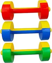 3 Pcs Baby Dumbbell Toy Mini 7.8x3in Plastic Hand Kids Weight Set for Fitness Exercise Funny Sport Toys for Toddlers Ideal Gift Baby Dumbbell Kids Dumbbells Set