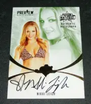 2013 Benchwarmer NIKKI LEIGH National #54 PREVIEW Gold Foil Black Auto PLAYBOY