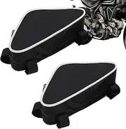 Gungtj Motorcycle Tail Bag, Motorcross Tool Side Pouch, Triangle Portion Backpack, Two Wheels Frame Travel Pack, Racing Gear, 6.3x3.94x1.18 Inches, Perfect for Scooter Trips