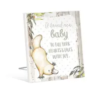 French Country Vintage Wooden BABY JOEYS Platypus Brand Baby Sign