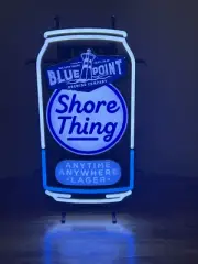 BLUE POINT BREWING COMPANY SHORE THING LED BAR SIGN MAN CAVE GARAGE DECOR