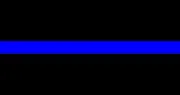 Thin Blue Line 5/8" Fold Over Elastic