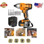 Powerful Cordless Impact Driver with 1/4" Hex Chuck & Included Driver Bits