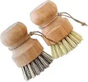CAXUSD 4pcs Dish Cleaning Brush Dish Scrub Brush Dish Brush Dish Wash Brush Scrub Brush for Kitchen Cleaning Scrubber Small Cleaning Brush Dish Washing Brush Wooden Vegetable Sink