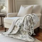 Malaney Neutral Blue Quilted Throw - Levtex Home