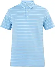 [Forbs] Dry Fit Golf Shirt Moisture Wicking Quick Dry Polo Shirt - Stripes