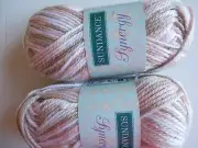 Sundance Synergy wool blend gradient yarn, Neapolitan, lot of 2 (76 yds ea)