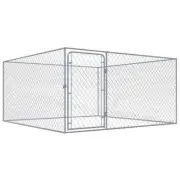 Dog Kennel 2x2x1m Large Outdoor Pet Crate Cage Fence Run Pen House Enclosure