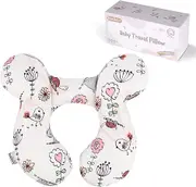 Baby Neck Pillow, Upgraded Baby Support Pillow,Baby Neck Support Pillow for Carseat, Newborn Neck Support for Car Seat,Pushchair,Travel (Hippo)