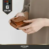 在飛比找momo購物網優惠-【OMNIA】韓國ROZIE真皮短夾 NO.3330P(女短
