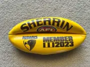 Hawthorn Mini Sherrin Footy Football AFL 2023 Member New Hawks Heroes