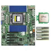 Supermicro H13SSL-N With AMD EPYC Bergamo 9754 CPU 4x16GB 4800MHz RAM