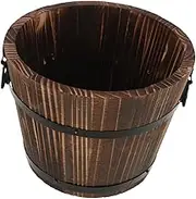 LAPYAPPE Wooden Rice Container Bucket for Steaming and Serving Rice for Home Restaurant and Catering Use Easy to Clean Sturdy Design
