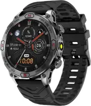 Military Smart Watch LED Flashlight Make/Answer Call 1.43" HD Android IOS