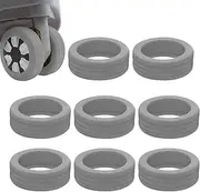 [BeNsil] 8PCS Luggage Wheel Covers - Colorful Suitcase Wheel Protector Covers, Reduce Noise Silicone Wheels Covers, Carry on Luggage Cover for for Most 8-Spinner Wheels Travel Luggage