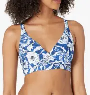 Seafolly Women's Standard F Cup Cross Front Bra Bikini Top Swimsuit size 6