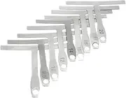 9Pcs Understring Radius Gauges Guitar Bass Strings Repair Polish T-Shaped Measurement BBZY