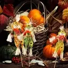 Cute Scarecrow Welcome Sign Garden Scarecrows Ornament Halloween Decoration