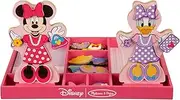 Melissa & Doug Disney Minnie Mouse and Daisy Duck Magnetic Dress-Up Wooden Doll Pretend Play Set (45+ pcs)