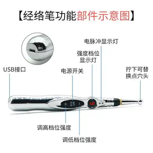 經絡筆電子針灸自動找穴位足三裏三陰交按摩器大椎風池神闕肩井穴