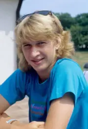 Steffi Graf German tennis star in Bruhl 1986 OLD PHOTO 4