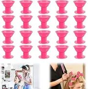 Wzenclave 20 Pack Magic Hair Rollers - No Heat Curlers, DIY Silicone Soft Rollers for Heatless Styling, Sleep Hair Care for Women and Kids