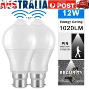 PIR Motion Sensor B22 LED Lamp Smart Bulb Globe Auto ON/OFF Energy Saving Light