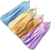 Levemolo 4Pcs Pet Wash Towel Set Strong Water Absorbent Bath Towels for Dogs and Cats Quick Drying Blankets Random Styles Ideal for Bathing and Drying Pets