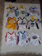 Build a bear NBA Various Teams Warriors Bucks Celtics Suns 2pc Bear Outfits NWT