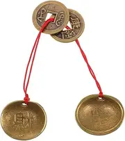 ADOCARN Ancient Dynasty Coins Red String Lucky Charms Toy for Chinese New Year