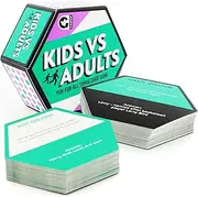 Ginger Fox Kids Vs. Adults Quick Thinking Fire Round Family Card Game - Go Head to Head in & See Who's Boss, Multi-Colored, 0112.1795.71.KVA.OSZ
